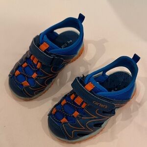 Carter's Navy and Orange Water Shoes for Kids
